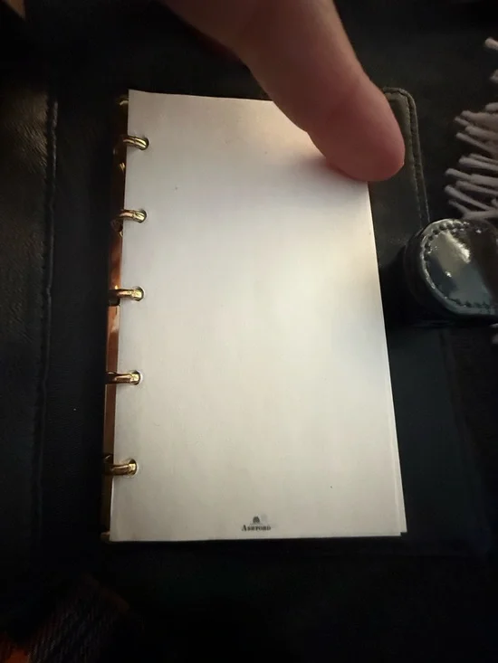 CHANEL authentic black patent leather agenda cardholder with Ashford paper. EUC - Picture 10 of 11